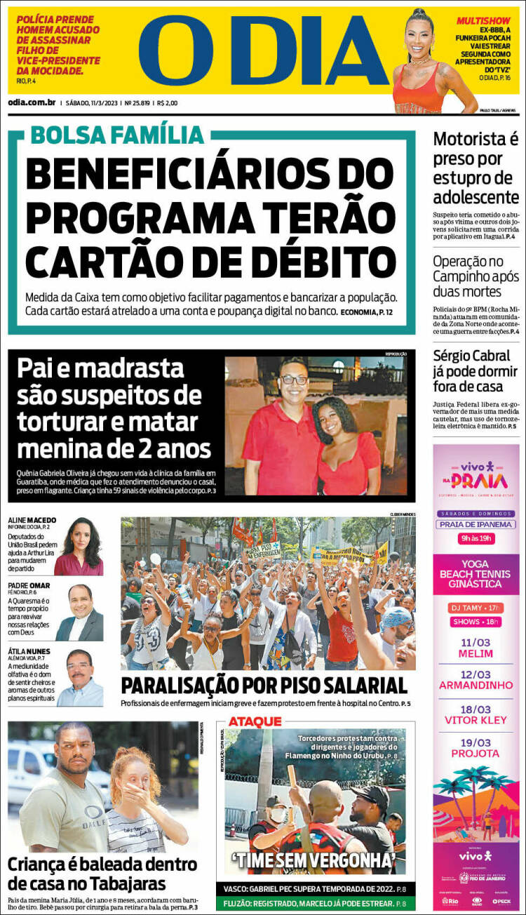 Portada de O Dia (Brasil)