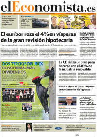 Portada de El Economista (Espa&ntilde;a)