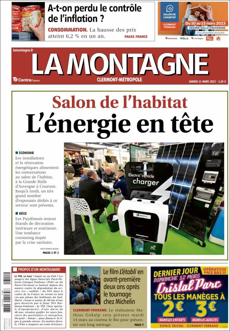 Portada de La Montagne (Francia)