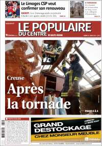 Portada de Le Populaire du Centre (Francia)