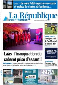 Portada de La République des Pyrénées (Francia)
