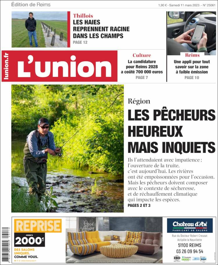 Portada de L'Union (Francia)