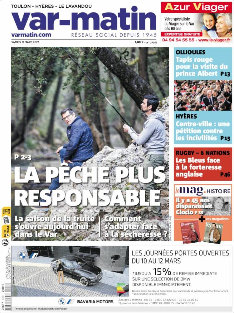 Portada de Var-Matin (Francia)