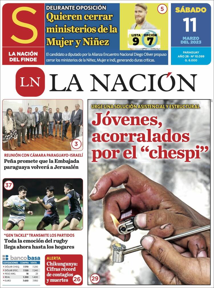 Portada de La Nación (Paraguay)
