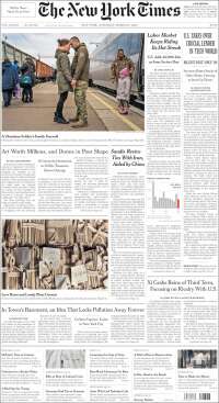 Portada de New York Times (USA)