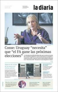 Portada de La Diaria (Uruguay)