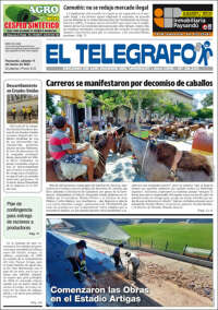 Portada de El Telégrafo (Uruguay)