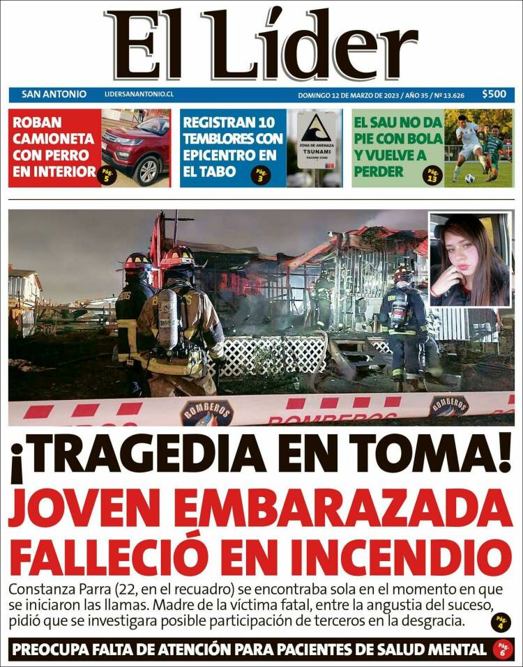 Portada de Lider de San Antonio (Chile)