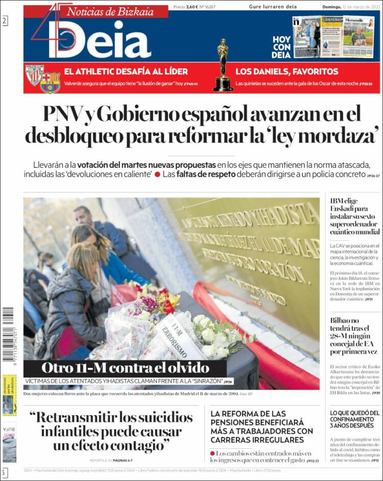 Portada de Deia (España)