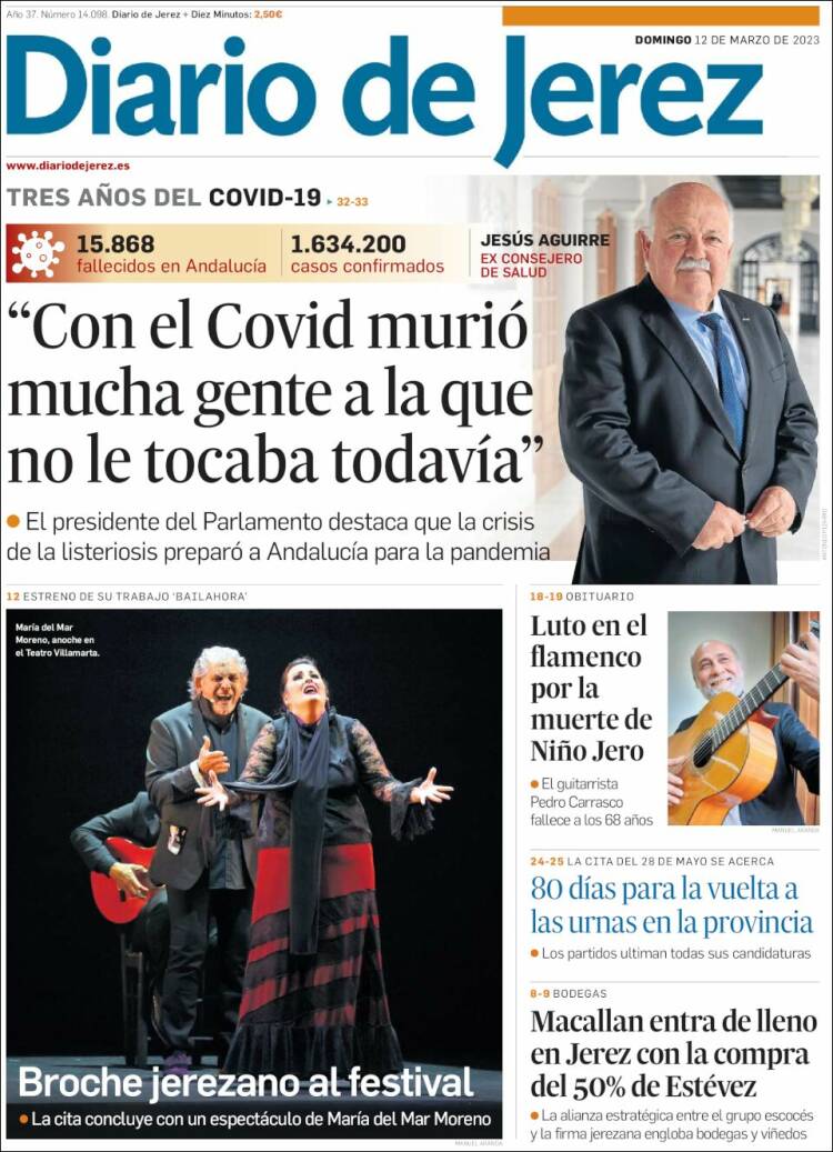Portada de Diario de Jerez (España)