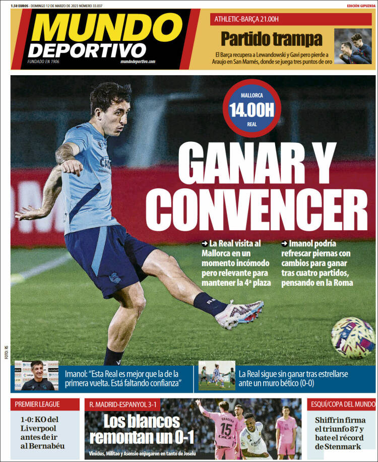 Portada de Mundo Deportivo Gipuzkoa (España)