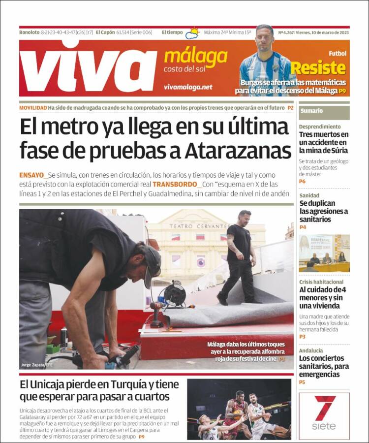 Portada de Viva Málaga (España)