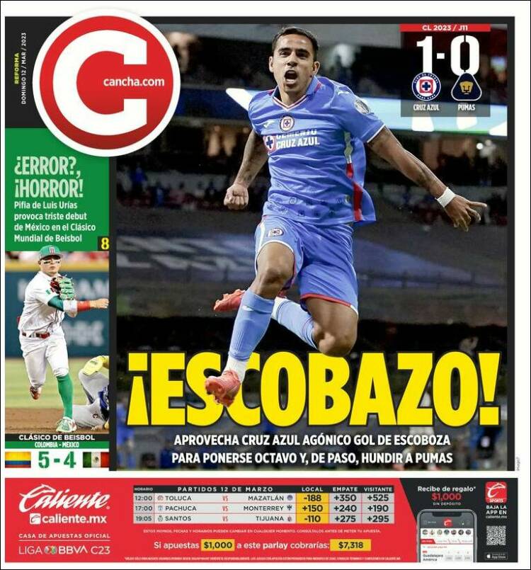 Portada de Cancha (M&eacute;xico)