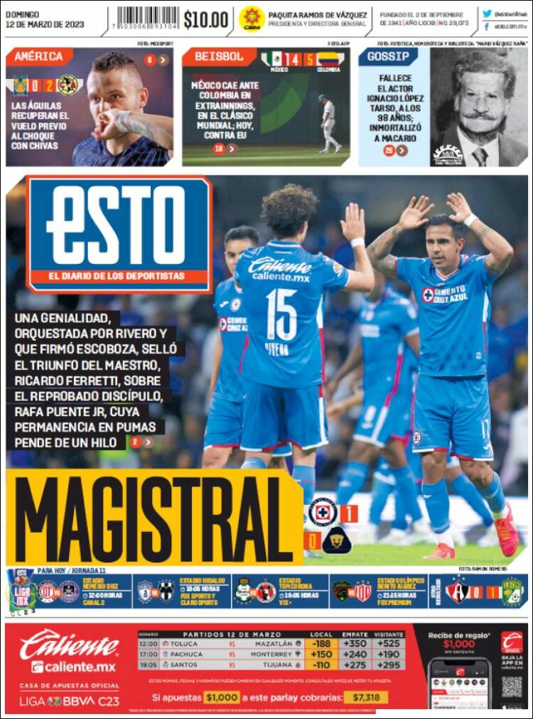 Portada de Esto (M&eacute;xico)