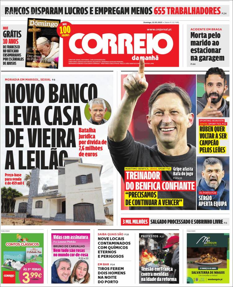 Portada de Correio da Manhã (Portugal)