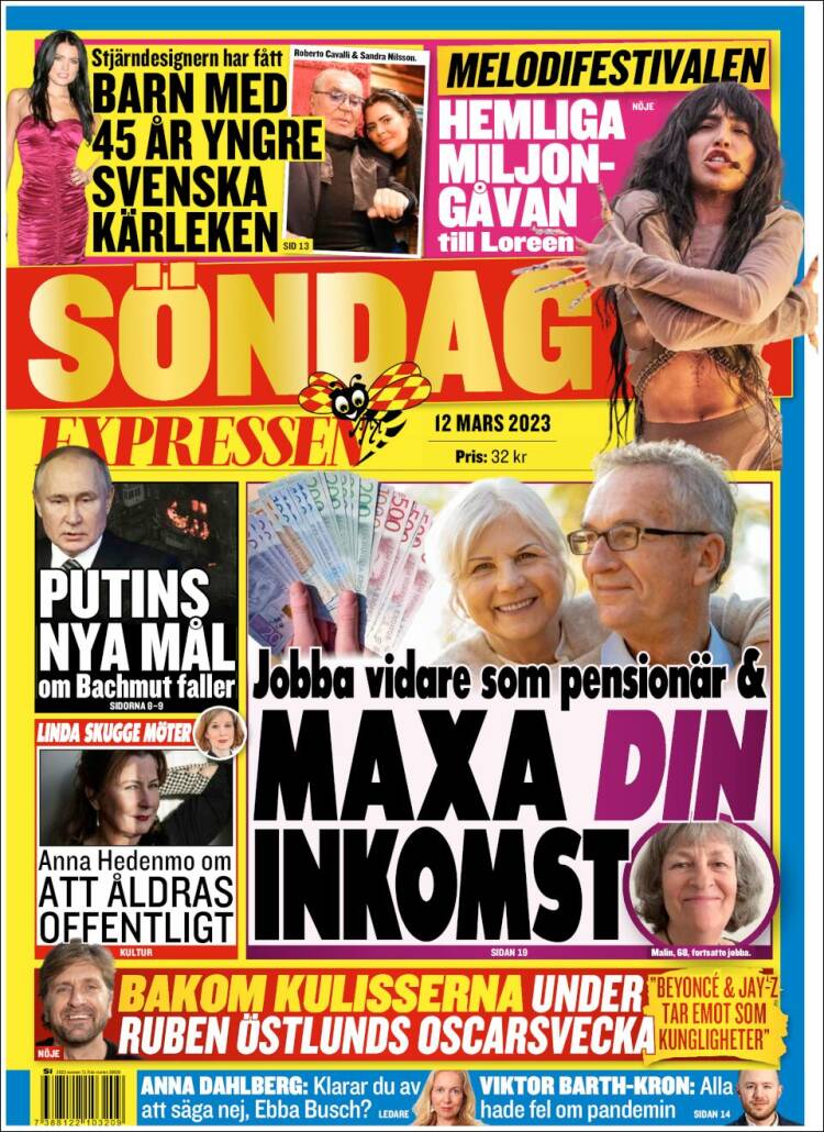 Portada de Expressen (Suecia)