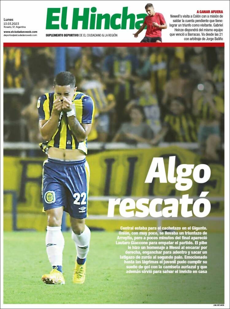 Portada de El Hincha (Argentina)