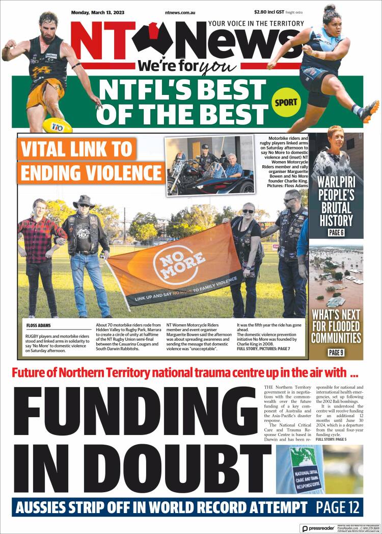 Portada de Northern Territory News (Australia)