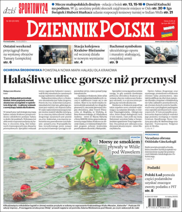 Portada de Dziennik (Polonia)