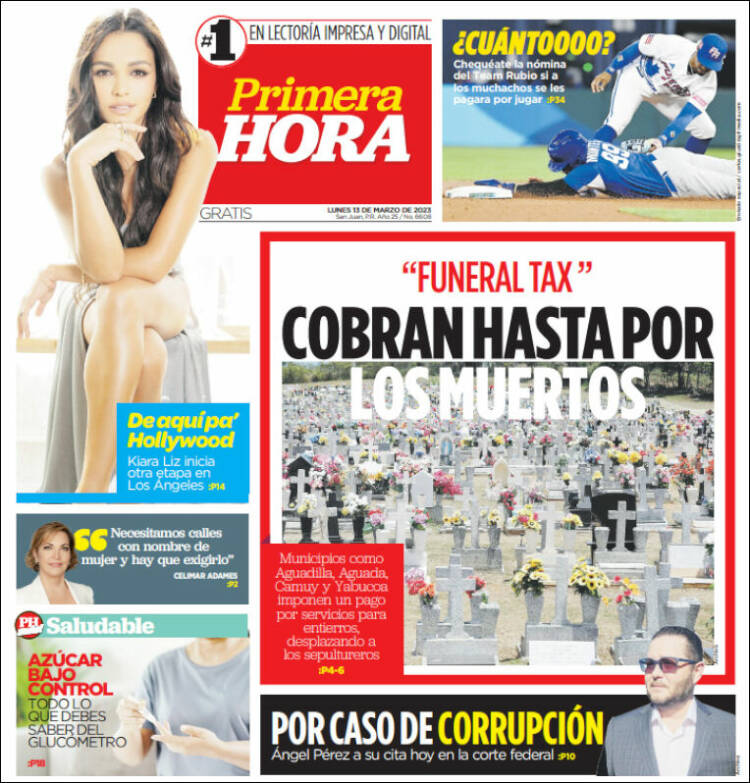 Portada de Primera Hora (Puerto Rico)