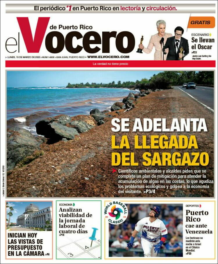 Portada de Vocero (Puerto Rico)