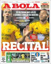 Portada de A Bola (Portugal)