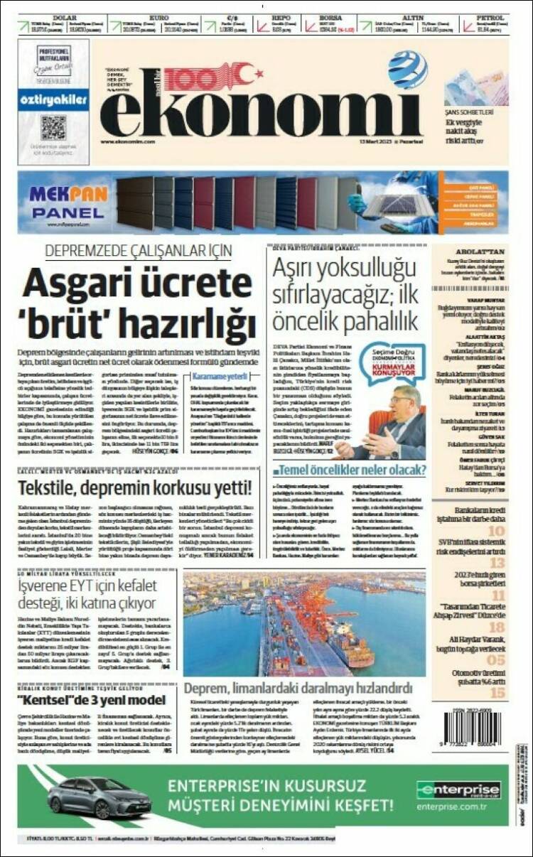 Portada de Dünya (Turqu&iacute;a)