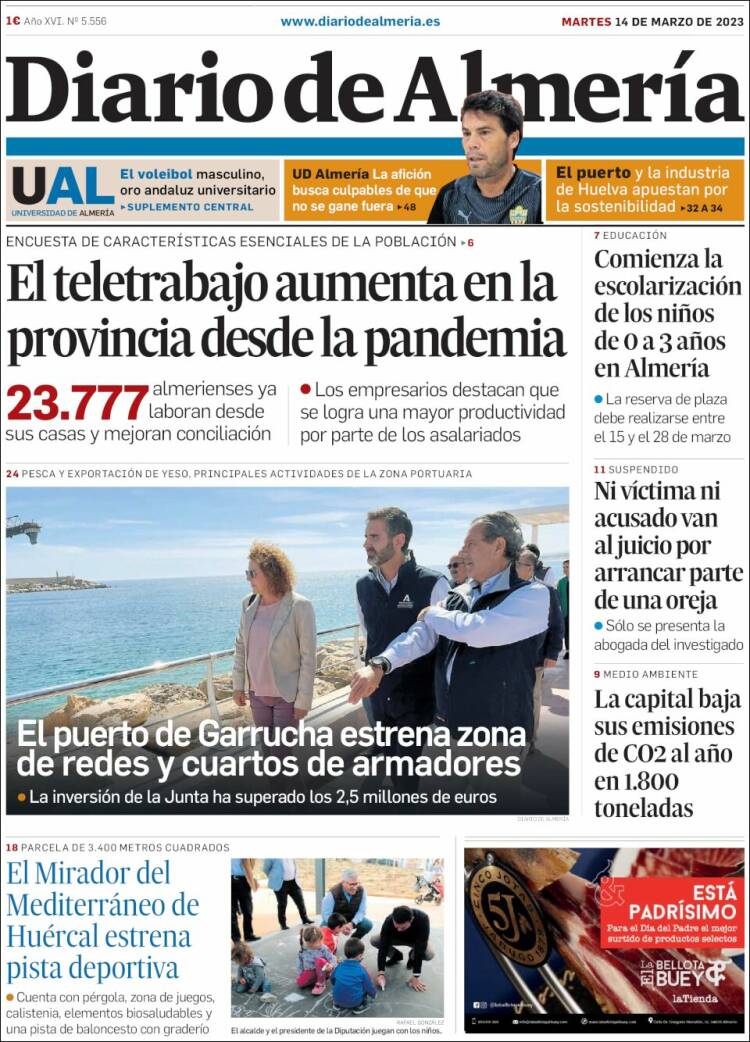Portada de Diario de Almería (Espa&ntilde;a)