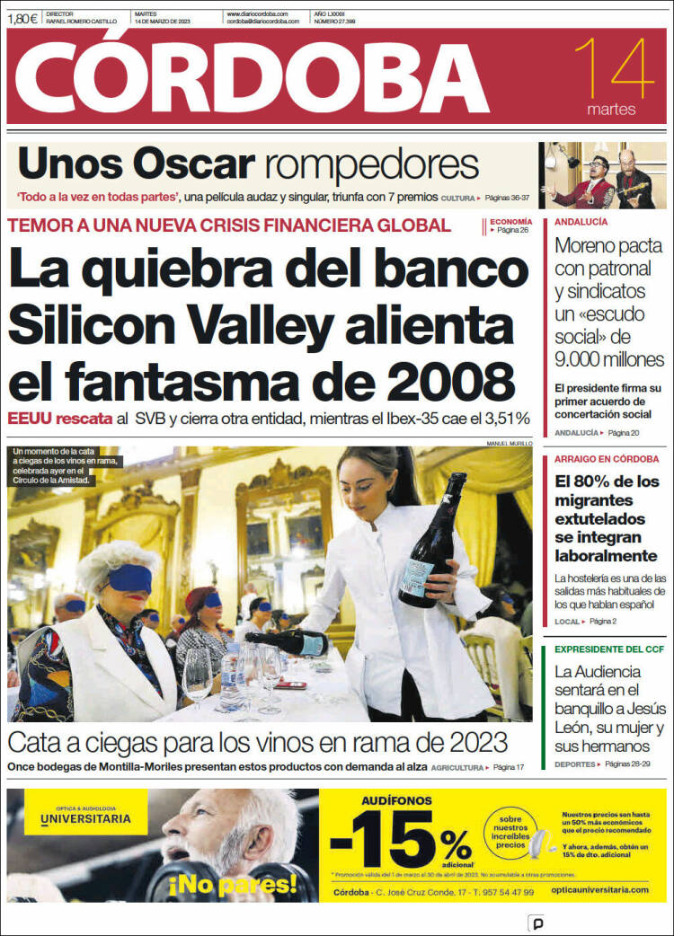 Portada de Diario de Córdoba (Espa&ntilde;a)