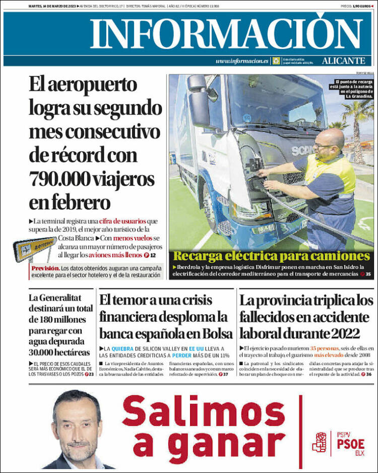 Portada de Diario Información (Espa&ntilde;a)