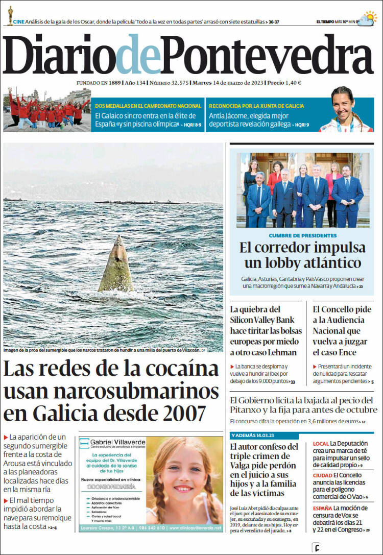 Portada de Diario de Pontevedra (Espa&ntilde;a)