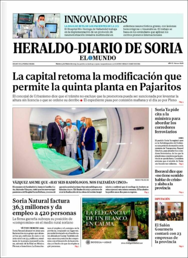 Portada de Diario de Soria (Espa&ntilde;a)