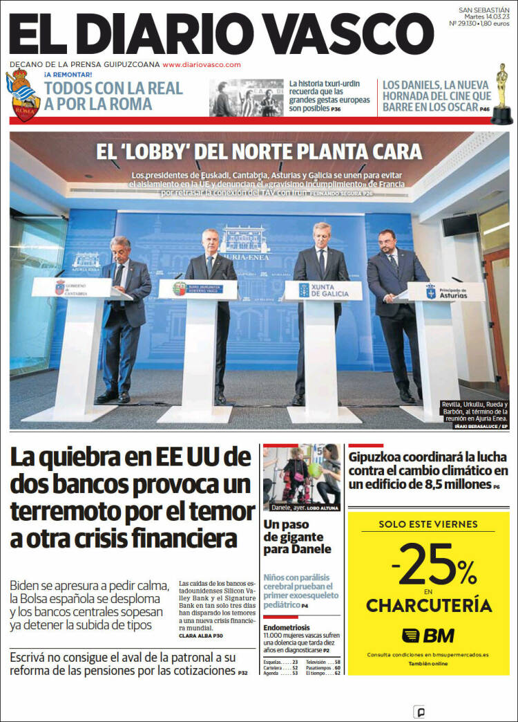 Portada de Diario Vasco (Espa&ntilde;a)