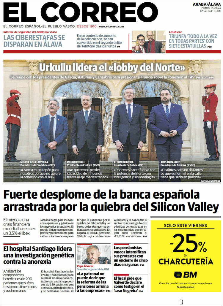Portada de El Correo - Álava (Espa&ntilde;a)