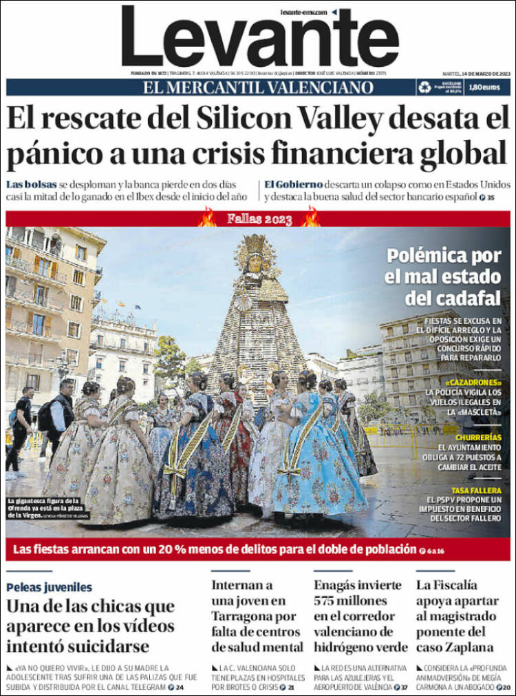 Portada de Levante (Espa&ntilde;a)