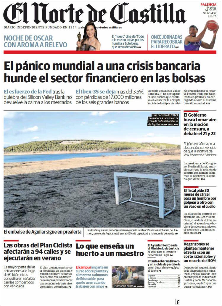 Portada de Norte de Castilla - Palencia (Espa&ntilde;a)