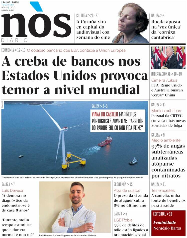 Portada de Nòs Diario (Espa&ntilde;a)