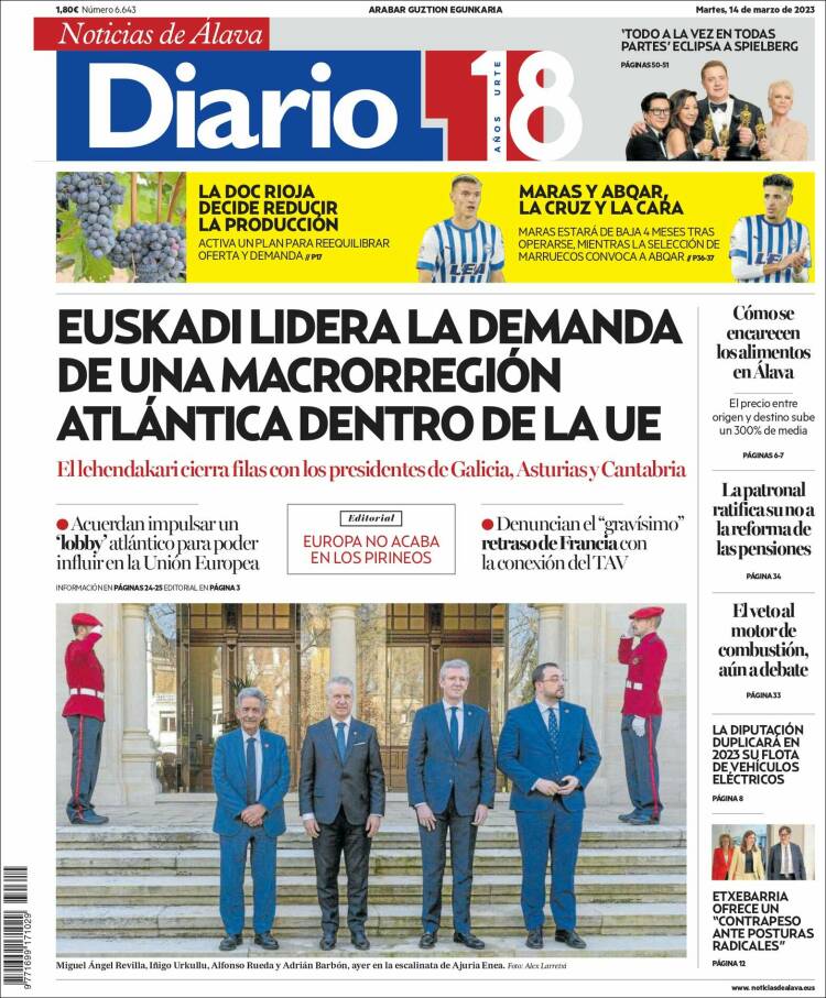 Portada de Noticias de Álava (Espa&ntilde;a)