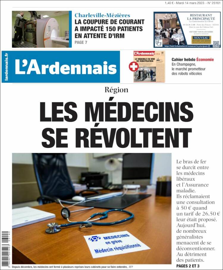 Portada de L'Ardenais (Francia)