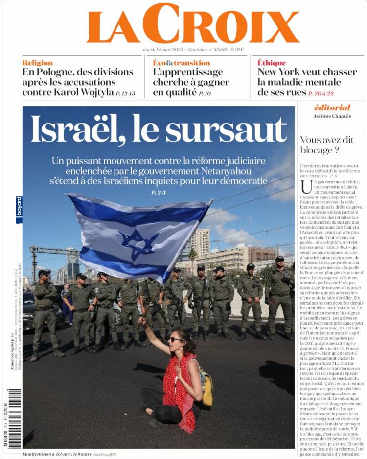 Portada de La Croix (Francia)