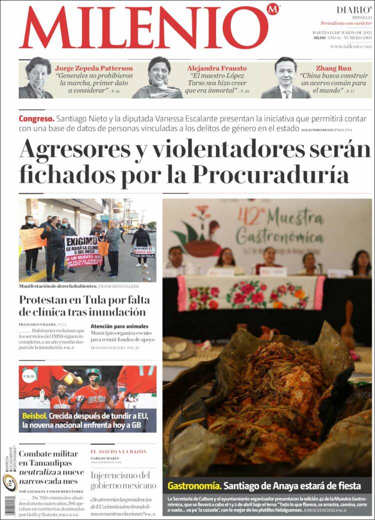 Portada de Milenio de Hidalgo (M&eacute;xico)