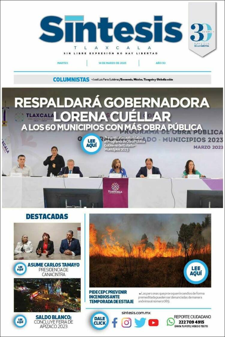 Portada de Síntesis de Tlaxcala (M&eacute;xico)