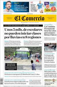 Portada de El Comercio (Perú)