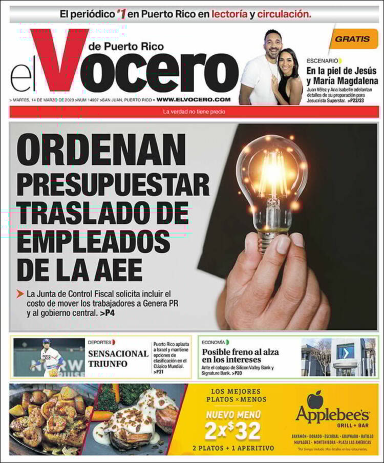 Portada de Vocero (Puerto Rico)