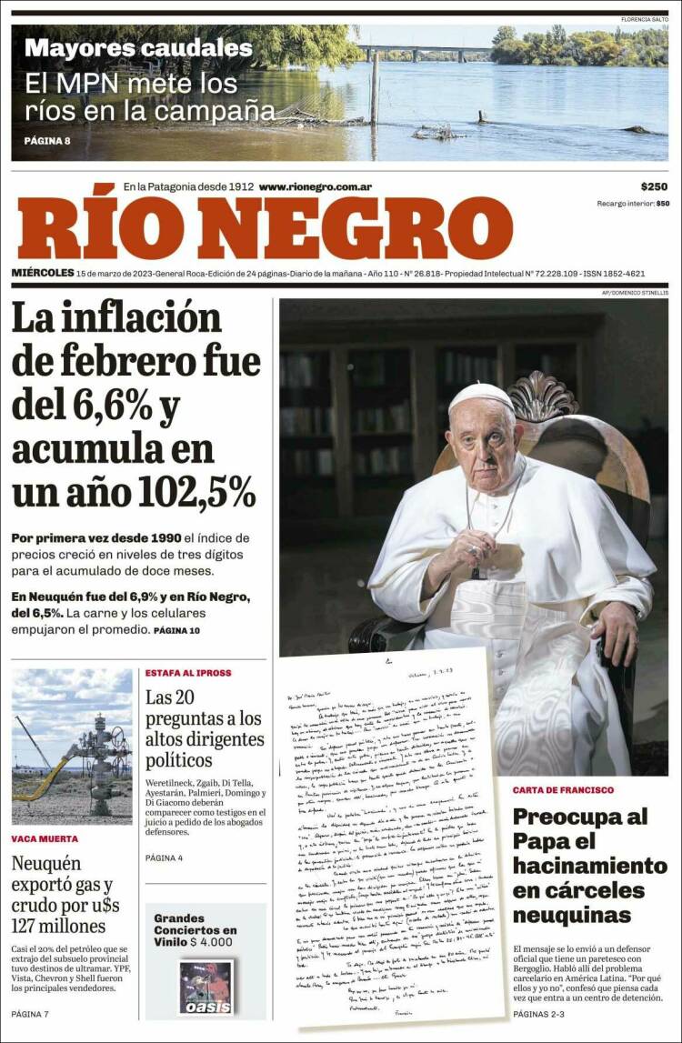 Portada de Rio Negro (Argentina)