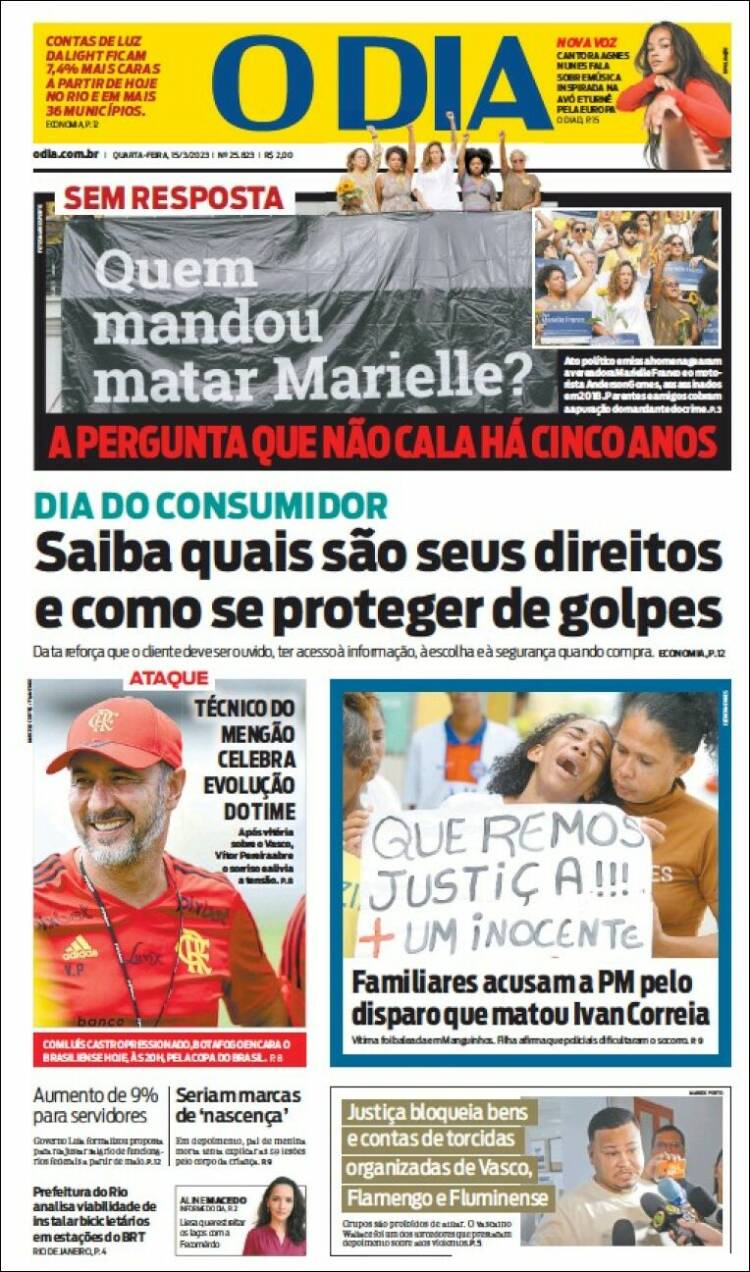 Portada de O Dia (Br&eacute;sil)