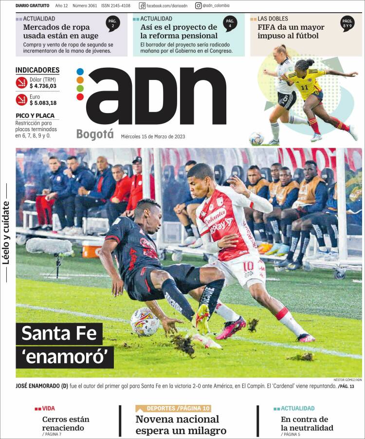 Portada de ADN - Bogotá (Colombia)