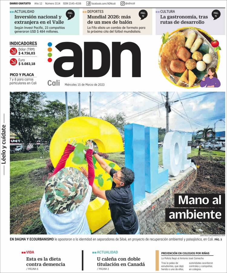 Portada de ADN - Cali (Colombia)