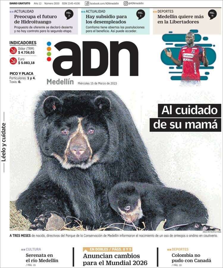 Portada de ADN - Medellín (Colombia)