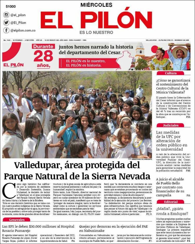 Portada de El Pilón (Colombia)